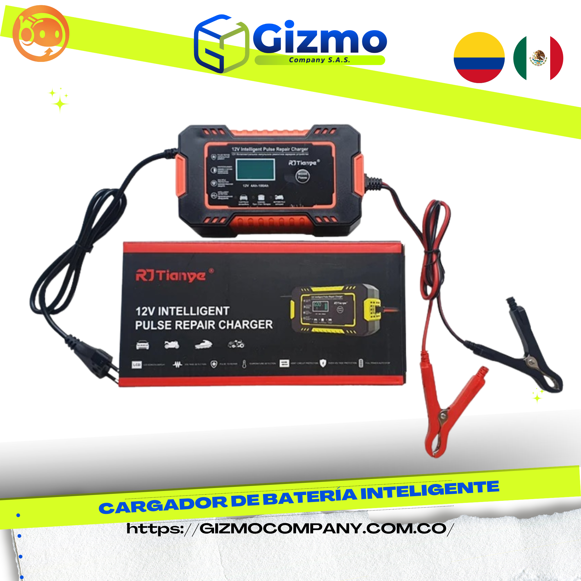 Cargador De Batería Inteligente disponible en Yaxa Colombia